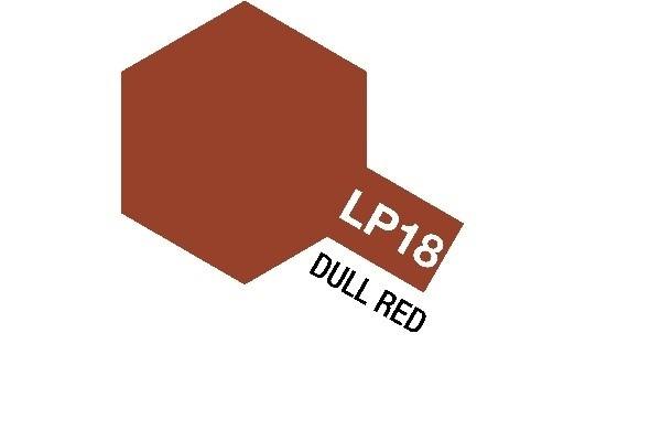 Tamiya Lakmaling LP-18 Dull Red i gruppen SPORT, FRITID & HOBBY / Hobby / Hobbyfarver / Tamiya / Fernis baseret hos TP E-commerce Nordic AB (A05894)