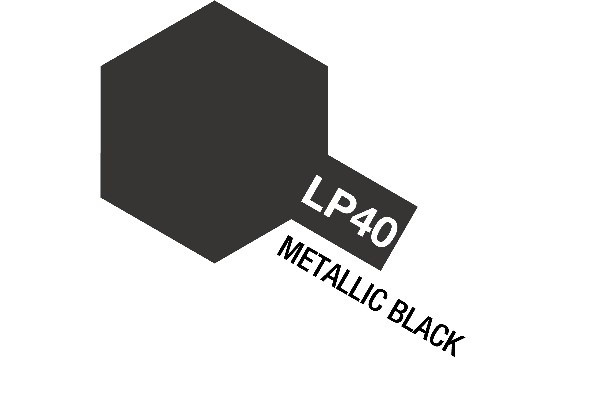 Tamiya Lacquer Paint LP-40 Metallic Black (Gloss) i gruppen SPORT, FRITID & HOBBY / Hobby / Hobbyfarver / Tamiya / Fernis baseret hos TP E-commerce Nordic AB (A05916)
