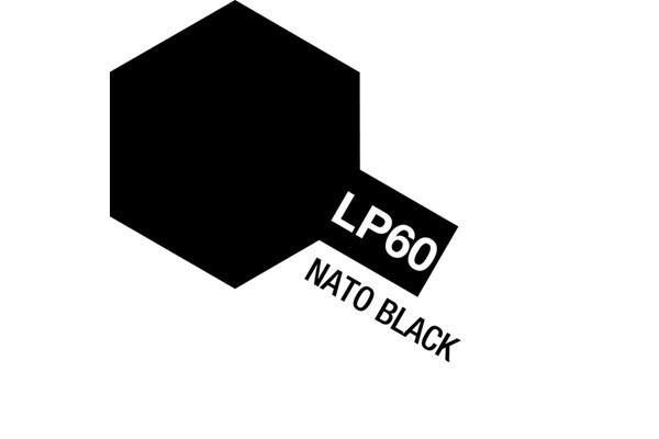 Tamiya Lacquer Paint LP-60 Nato Black (Flat) i gruppen SPORT, FRITID & HOBBY / Hobby / Hobbyfarver / Tamiya / Fernis baseret hos TP E-commerce Nordic AB (A05936)