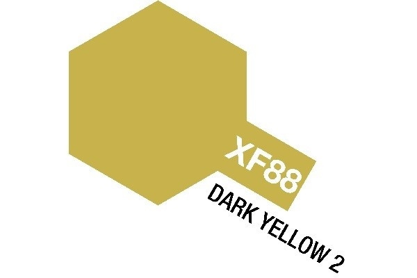 TAMIYA Acrylic Mini XF-88 Dark Yellow 2 (Flat) i gruppen SPORT, FRITID & HOBBY / Hobby / Hobbyfarver / Tamiya / Vandbaseret hos TP E-commerce Nordic AB (A05937)