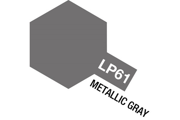 Tamiya lakmaling LP-61 metallisk grå i gruppen SPORT, FRITID & HOBBY / Hobby / Hobbyfarver / Tamiya / Fernis baseret hos TP E-commerce Nordic AB (A05940)