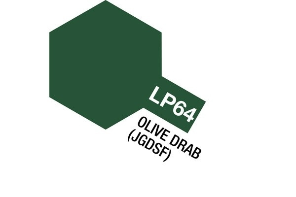 Tamiya lakmaling LP-64 Olive Drab (JGSDF) i gruppen SPORT, FRITID & HOBBY / Hobby / Hobbyfarver / Tamiya / Fernis baseret hos TP E-commerce Nordic AB (A05943)
