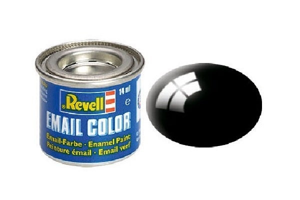 Revell Enamel 14 ml. black, gloss i gruppen SPORT, FRITID & HOBBY / Hobby / Hobbyfarver / Revell / Oliebaseret hos TP E-commerce Nordic AB (A05966)