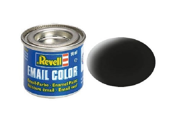 Revell Enamel 14 ml. black, mat i gruppen SPORT, FRITID & HOBBY / Hobby / Hobbyfarver / Revell / Oliebaseret hos TP E-commerce Nordic AB (A05967)