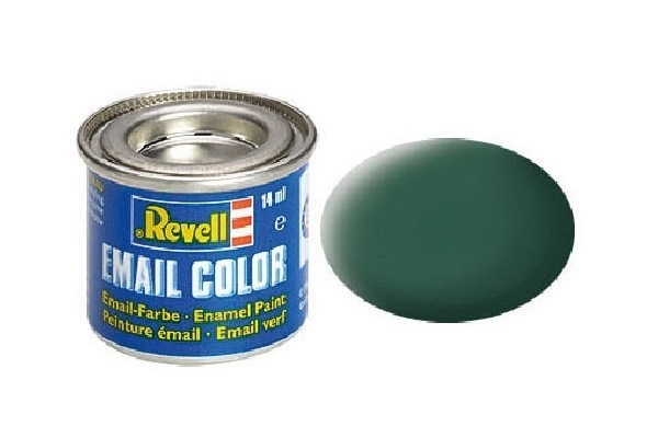 Revell Enamel 14 ml. dark green, mat i gruppen SPORT, FRITID & HOBBY / Hobby / Hobbyfarver / Revell / Oliebaseret hos TP E-commerce Nordic AB (A05980)