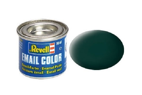 Revell Enamel 14 ml. black-green mat i gruppen SPORT, FRITID & HOBBY / Hobby / Hobbyfarver / Revell / Oliebaseret hos TP E-commerce Nordic AB (A05981)