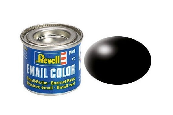Revell Enamel 14 ml. black silk i gruppen SPORT, FRITID & HOBBY / Hobby / Hobbyfarver / Revell / Oliebaseret hos TP E-commerce Nordic AB (A06027)