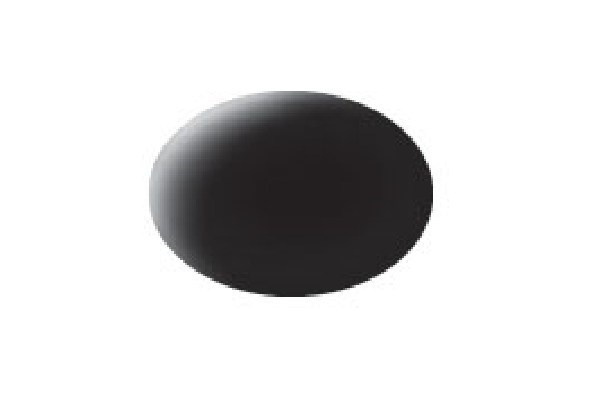 Revell Matt Black (RAL 9011) Aqua Color Acrylic - 18ml i gruppen SPORT, FRITID & HOBBY / Hobby / Hobbyfarver / Revell / Vandbaseret hos TP E-commerce Nordic AB (A06055)