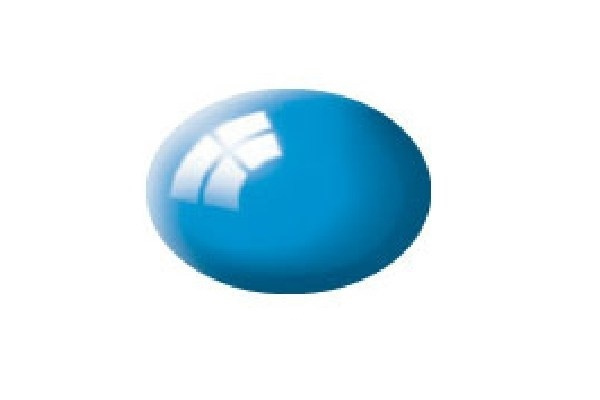 Revell Gloss Light Blue (RAL 5012) Aqua Color - 18ml i gruppen SPORT, FRITID & HOBBY / Hobby / Hobbyfarver / Revell / Vandbaseret hos TP E-commerce Nordic AB (A06077)