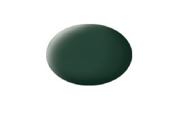 Revell Matt RAF Dark Green Aqua Color Acrylic - 18ml i gruppen SPORT, FRITID & HOBBY / Hobby / Hobbyfarver / Revell / Vandbaseret hos TP E-commerce Nordic AB (A06090)