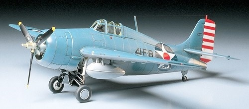 Tamiya 1/48 GRUMMAN F4F-4 WILDCAT i gruppen SPORT, FRITID & HOBBY / Hobby / Plastik modeller / Fly & Helikoptere hos TP E-commerce Nordic AB (A06211)