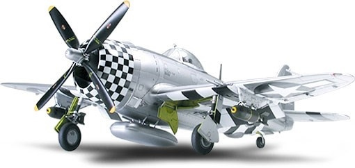 Tamiya 1/48 THUNDERBOLT P-47D BUBBLETOP i gruppen SPORT, FRITID & HOBBY / Hobby / Plastik modeller / Fly & Helikoptere hos TP E-commerce Nordic AB (A06232)