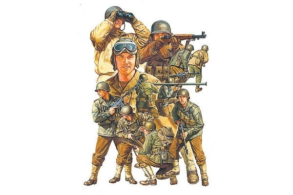 Tamiya 1/48 US ARMY INFANTRY GI i gruppen SPORT, FRITID & HOBBY / Hobby / Plastik modeller / Figurer hos TP E-commerce Nordic AB (A06241)