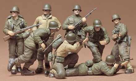 Tamiya 1/35 US INFANTERI i gruppen SPORT, FRITID & HOBBY / Hobby / Plastik modeller / Figurer hos TP E-commerce Nordic AB (A06258)