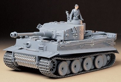 Tamiya 1/35 TIGER I EARLY PRODUCTION i gruppen SPORT, FRITID & HOBBY / Hobby / Plastik modeller / Militære køretøjer (land) hos TP E-commerce Nordic AB (A06320)