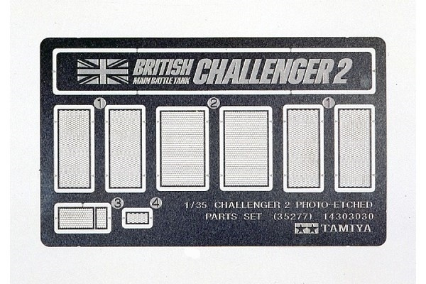 Tamiya 1/35 CHALLENGER II FOTOÆTS i gruppen SPORT, FRITID & HOBBY / Hobby / Plastik modeller / Militære køretøjer (land) hos TP E-commerce Nordic AB (A06354)