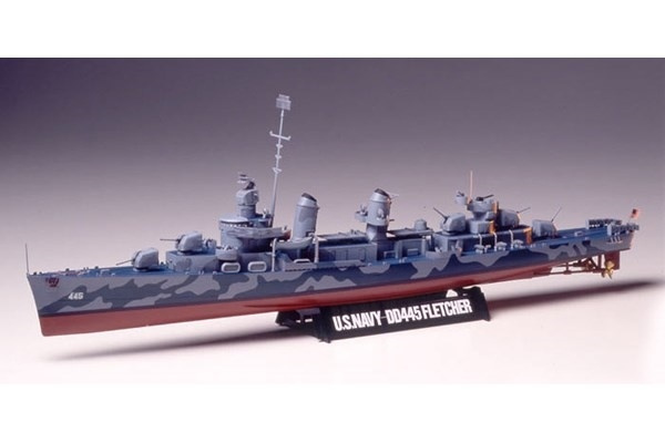 TAMIYA 1/350 U.S. Destroyer DD-445 Fletcher i gruppen SPORT, FRITID & HOBBY / Hobby / Plastik modeller / Skib hos TP E-commerce Nordic AB (A06367)