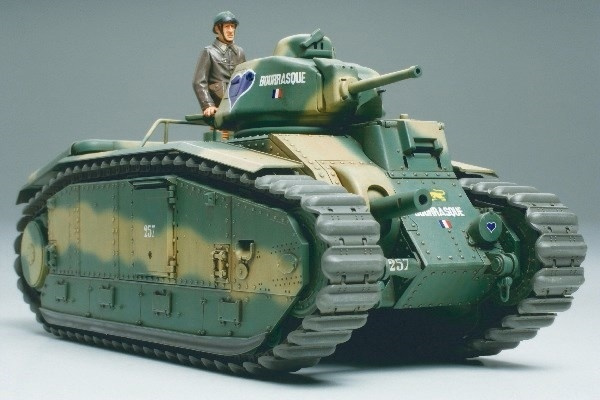 Tamiya 1/35 French battle tank B1 bis i gruppen SPORT, FRITID & HOBBY / Hobby / Plastik modeller / Militære køretøjer (land) hos TP E-commerce Nordic AB (A06408)