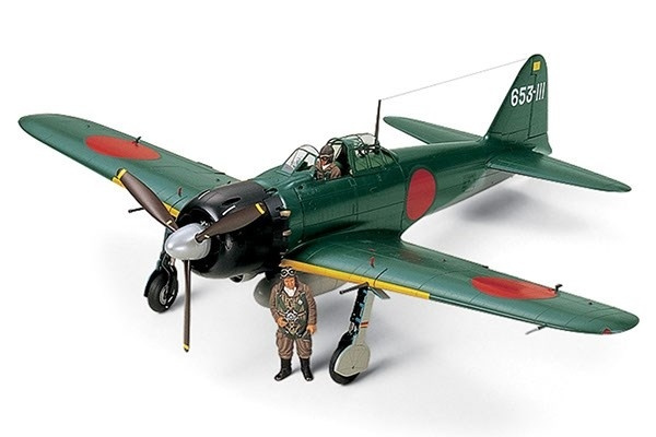 Tamiya 1/32 A6M5 Zero Model 52 (Zeke) i gruppen SPORT, FRITID & HOBBY / Hobby / Plastik modeller / Fly & Helikoptere hos TP E-commerce Nordic AB (A06428)