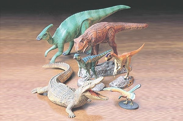 Tamiya 1/35 Mesozoic creatures i gruppen SPORT, FRITID & HOBBY / Hobby / Plastik modeller / Diverse hos TP E-commerce Nordic AB (A06466)