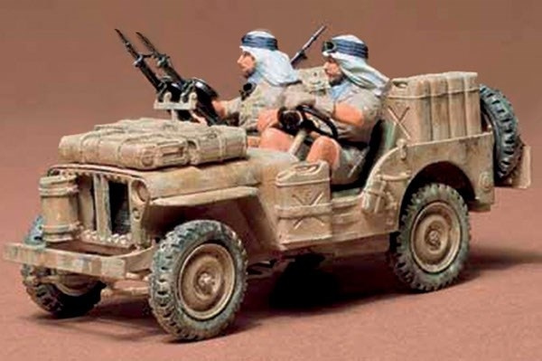 Tamiya 1/35 British SAS Jeep i gruppen SPORT, FRITID & HOBBY / Hobby / Plastik modeller / Militære køretøjer (land) hos TP E-commerce Nordic AB (A06518)