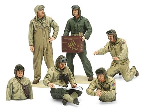 Tamiya 1/35 US Tank Crew Euro Theater i gruppen SPORT, FRITID & HOBBY / Hobby / Plastik modeller / Militære køretøjer (land) hos TP E-commerce Nordic AB (A06574)