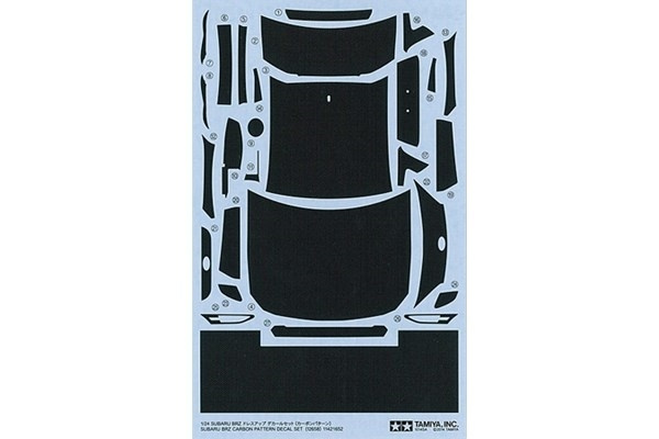 Tamiya 1/24 Subaru BRZ Carbon Decal i gruppen SPORT, FRITID & HOBBY / Hobby / Plastik modeller / Biler hos TP E-commerce Nordic AB (A06582)