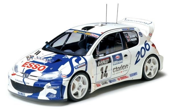 Tamiya 1/24 Peugeot 206 WRC i gruppen SPORT, FRITID & HOBBY / Hobby / Plastik modeller / Biler hos TP E-commerce Nordic AB (A06590)