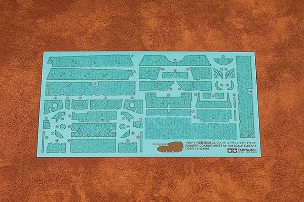 Tamiya 1/48 Elefant Zimmerit Sheet i gruppen SPORT, FRITID & HOBBY / Hobby / Plastik modeller / Militære køretøjer (land) hos TP E-commerce Nordic AB (A06625)