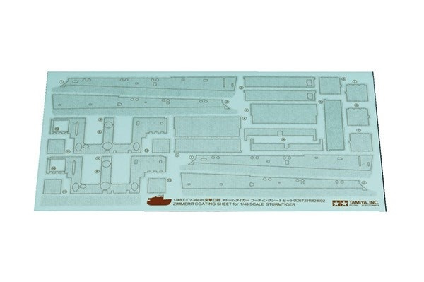 Tamiya 1/48 Zimmerit Coating Sheet for Sturmtiger i gruppen SPORT, FRITID & HOBBY / Hobby / Plastik modeller / Militære køretøjer (land) hos TP E-commerce Nordic AB (A06631)