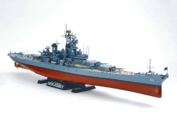 TAMIYA 1/350 U.S. Battleship BB-62 New Jersey (w/Detail) i gruppen SPORT, FRITID & HOBBY / Hobby / Plastik modeller / Skib hos TP E-commerce Nordic AB (A06723)