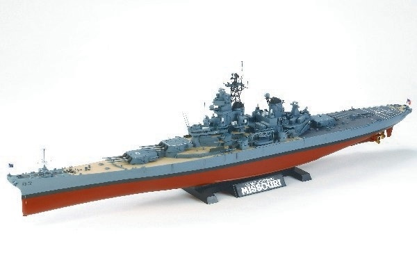 TAMIYA 1/350 U.S. Battleship BB-63 Missouri (Circa 1991) i gruppen SPORT, FRITID & HOBBY / Hobby / Plastik modeller / Skib hos TP E-commerce Nordic AB (A06747)