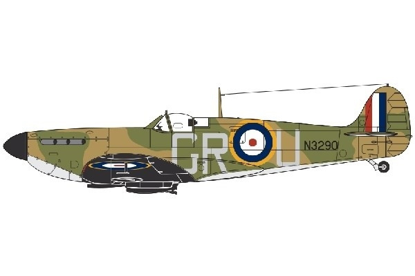 Airfix Supermarine Spitfire MkIa 1:72 i gruppen SPORT, FRITID & HOBBY / Hobby / Plastik modeller / Fly & Helikoptere hos TP E-commerce Nordic AB (A06773)