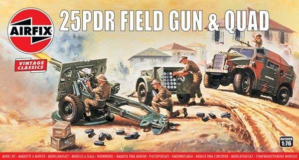 AIRFIX 25pdr Field Gun i gruppen SPORT, FRITID & HOBBY / Hobby / Plastik modeller / Militære køretøjer (land) hos TP E-commerce Nordic AB (A06801)