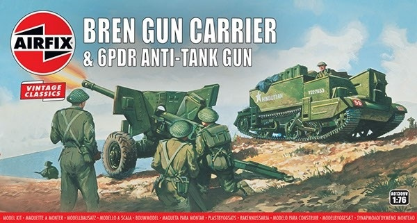 Airfix Bren Gun Carrier & 6 pdr AT Gun i gruppen SPORT, FRITID & HOBBY / Hobby / Plastik modeller / Militære køretøjer (land) hos TP E-commerce Nordic AB (A06803)