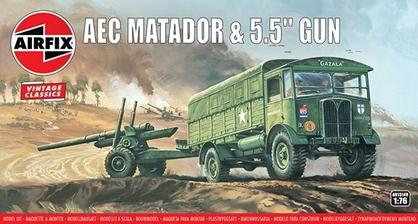 Airfix AEC Matador & 5.5inch Gun i gruppen SPORT, FRITID & HOBBY / Hobby / Plastik modeller / Militære køretøjer (land) hos TP E-commerce Nordic AB (A06804)