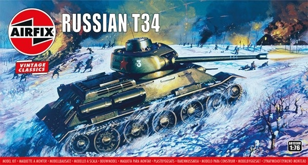 Airfix T-34 Tank i gruppen SPORT, FRITID & HOBBY / Hobby / Plastik modeller / Militære køretøjer (land) hos TP E-commerce Nordic AB (A06806)