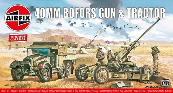 Airfix Bofors Gun & Tractor i gruppen SPORT, FRITID & HOBBY / Hobby / Plastik modeller / Militære køretøjer (land) hos TP E-commerce Nordic AB (A06809)