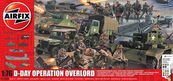 Airfix Operation Overlord Gift Set 1:76 i gruppen SPORT, FRITID & HOBBY / Hobby / Plastik modeller / Startsæt/Gavesæt hos TP E-commerce Nordic AB (A06869)