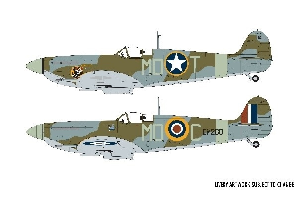 Airfix 1:48 Supermarine Spitfire Mk.Vb i gruppen SPORT, FRITID & HOBBY / Hobby / Plastik modeller / Fly & Helikoptere hos TP E-commerce Nordic AB (A06966)