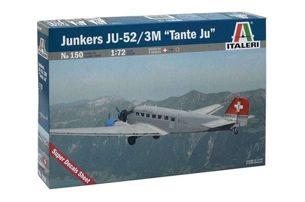 ITALERI 1:72 JUNKERS JU-52 3/m \'TANTE JU\' i gruppen SPORT, FRITID & HOBBY / Hobby / Plastik modeller / Fly & Helikoptere hos TP E-commerce Nordic AB (A07041)