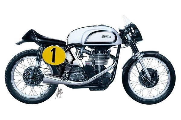 Italeri 1:9 NORTON MANX 500cc 1951 i gruppen SPORT, FRITID & HOBBY / Hobby / Plastik modeller / Motorcykler hos TP E-commerce Nordic AB (A07116)