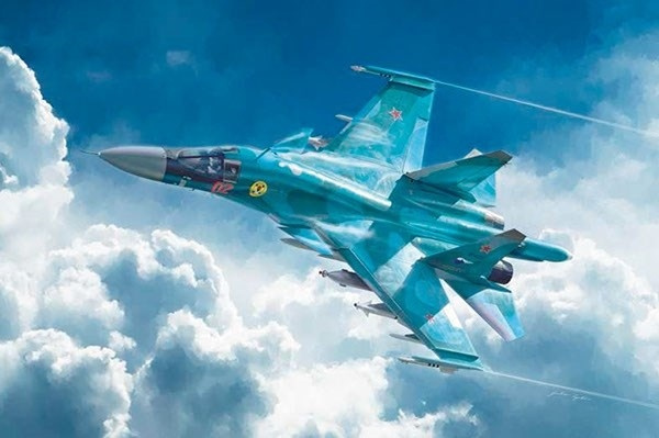 ITALERI 1:72 SUKHOI SU-34 \'\'FULLBACK\'\' MAY i gruppen SPORT, FRITID & HOBBY / Hobby / Plastik modeller / Fly & Helikoptere hos TP E-commerce Nordic AB (A07131)