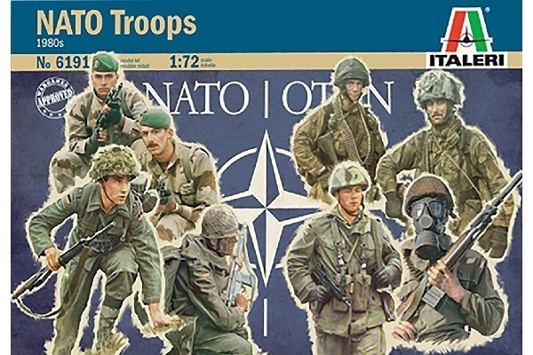 Italeri 1:72 NATO Troops - contains 48 figures i gruppen SPORT, FRITID & HOBBY / Hobby / Plastik modeller / Figurer hos TP E-commerce Nordic AB (A07263)