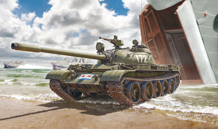 Italeri 1:72 T-55 A Medium Battle Tank i gruppen SPORT, FRITID & HOBBY / Hobby / Plastik modeller / Militære køretøjer (land) hos TP E-commerce Nordic AB (A07308)