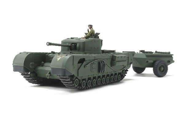 Tamiya 1/48 British Tank Churchill Mk.VII Crocodile i gruppen SPORT, FRITID & HOBBY / Hobby / Plastik modeller / Militære køretøjer (land) hos TP E-commerce Nordic AB (A07351)