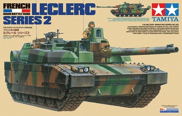 Tamiya 1/35 French Main Battle Tank Leclerc Series 2 i gruppen SPORT, FRITID & HOBBY / Hobby / Plastik modeller / Militære køretøjer (land) hos TP E-commerce Nordic AB (A07355)