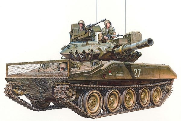 Tamiya 1:35 U.S. Airborne Tank M551 Sheridan (Vietnam War i gruppen SPORT, FRITID & HOBBY / Hobby / Plastik modeller / Militære køretøjer (land) hos TP E-commerce Nordic AB (A07369)