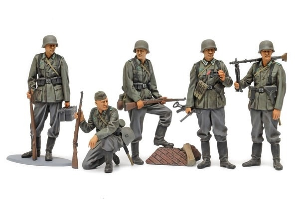 Tamiya 1:35 German Infantry Set (Mid-WWII) i gruppen SPORT, FRITID & HOBBY / Hobby / Plastik modeller / Figurer hos TP E-commerce Nordic AB (A07392)