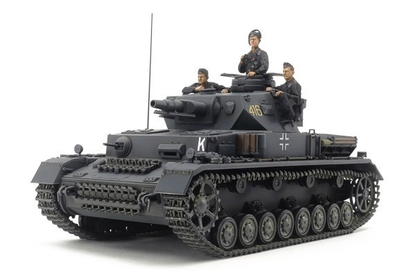 Tamiya 1/35 German Tank Panzerkampfwagen IV Ausf.F i gruppen SPORT, FRITID & HOBBY / Hobby / Plastik modeller / Militære køretøjer (land) hos TP E-commerce Nordic AB (A07411)